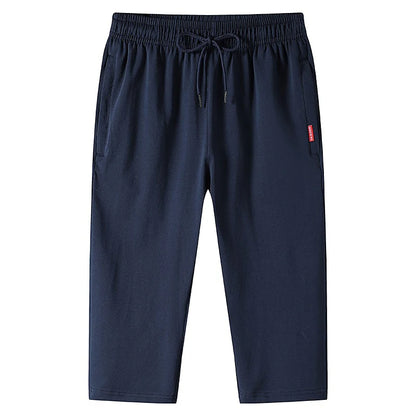 Men’s Drawstring Cropped Jogger Trousers
