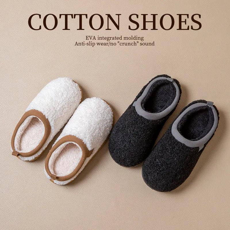 Cosy Sherpa Fleece Slip-On Slippers