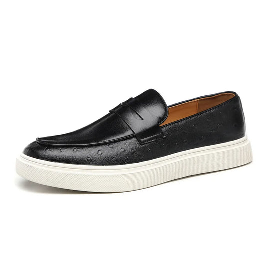 Men's Leather-Look Casual Loafers