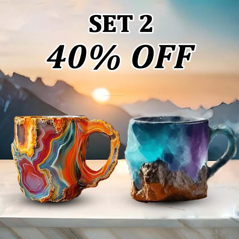 Geode-Style Crystal Effect Coffee Mug