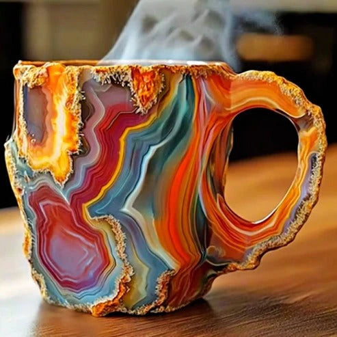 Geode-Style Crystal Effect Coffee Mug