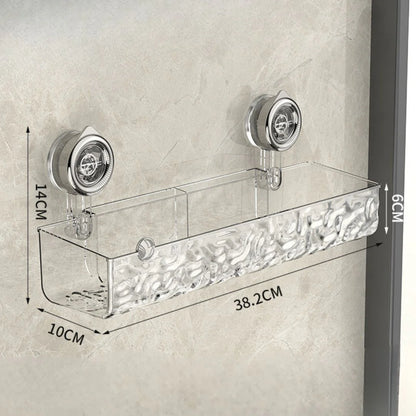 Corner Suction Bathroom Storage Shelf