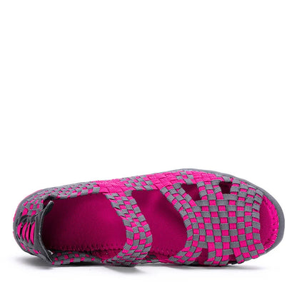New Handmade Elastic Woven Shoes