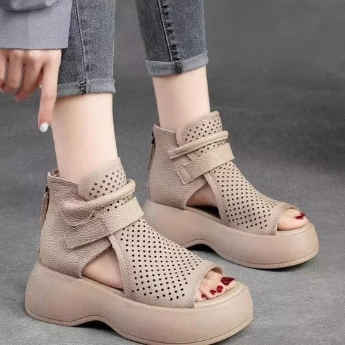 Latest women's soft faux leather sandals