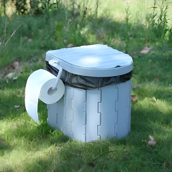 Foldable Portable Travel Toilet with Odour Neutraliser Kit