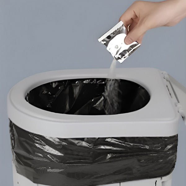 Foldable Portable Travel Toilet with Odour Neutraliser Kit