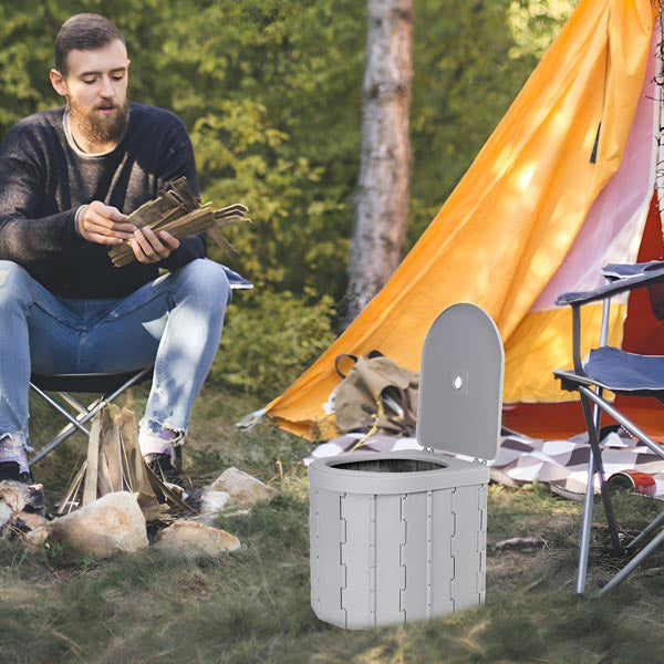 Foldable Portable Travel Toilet with Odour Neutraliser Kit