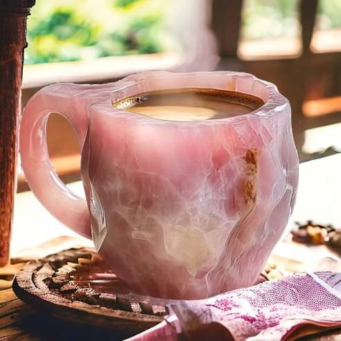 Geode-Style Crystal Effect Coffee Mug