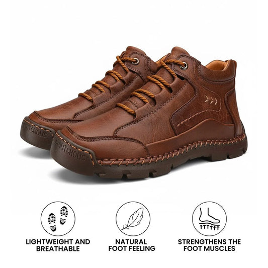 Men’s Insulated Winter Leather-Look Boots