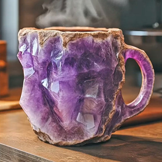 Geode-Style Crystal Effect Coffee Mug