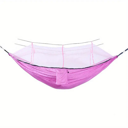 Anti-Rollover Hammock with Mosquito Net