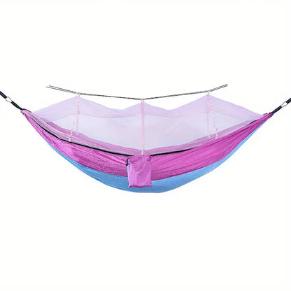Anti-Rollover Hammock with Mosquito Net