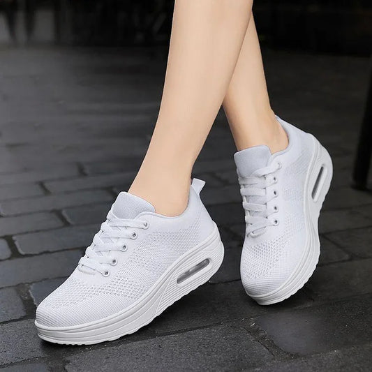 Women Light Air Flying Woven Mesh Sneakers