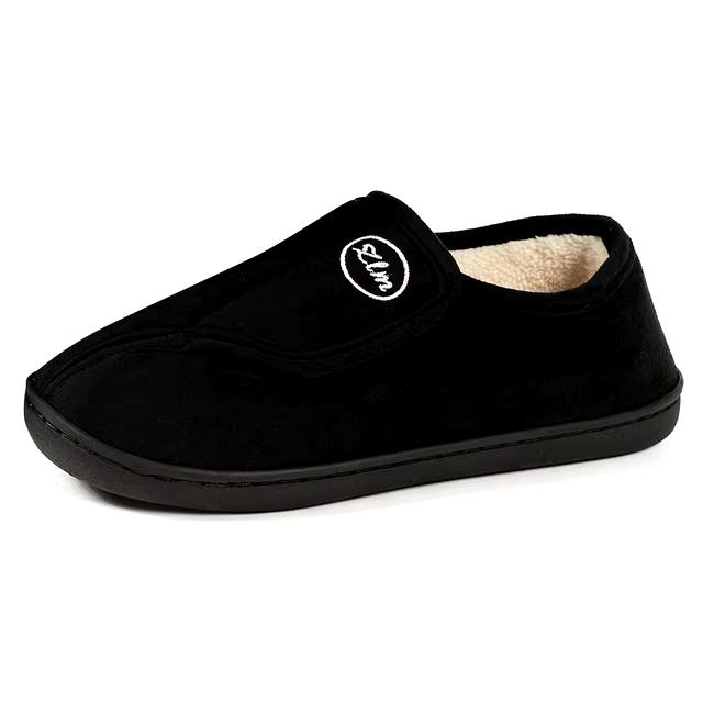 Unisex Suede Leather-Look House Slippers – Non-Slip & Plush Comfort