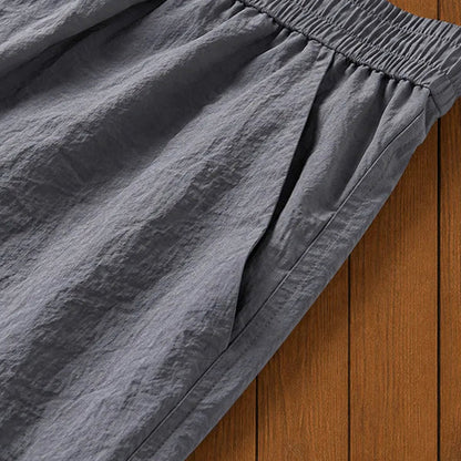 Men's Textured Drawstring Jogger Trousers