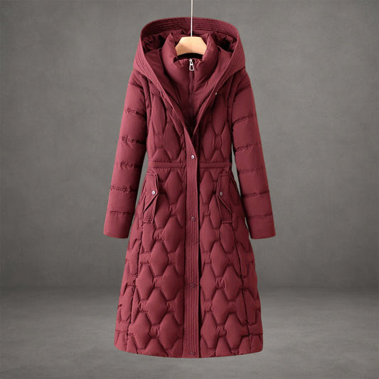 Women’s Longline Hooded Down Winter Coat