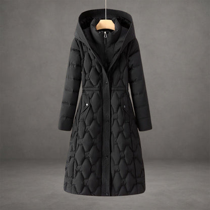 Women’s Longline Hooded Down Winter Coat