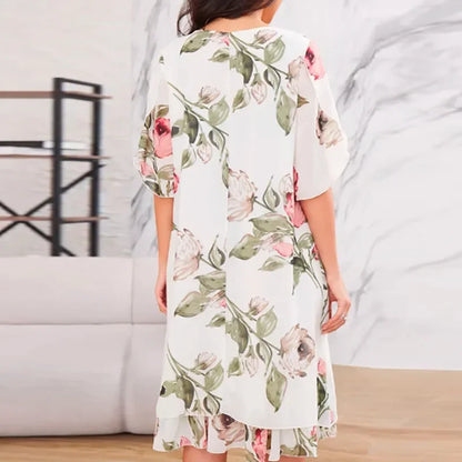 Women’s Fiorenza Ruffle Hem Floral Dress