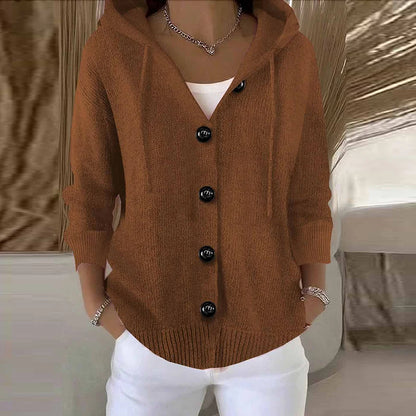 Women’s Solid Colour Long Sleeve Cardigan