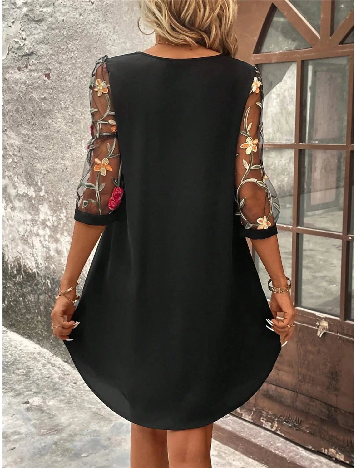 Embroidered Elegance Dress
