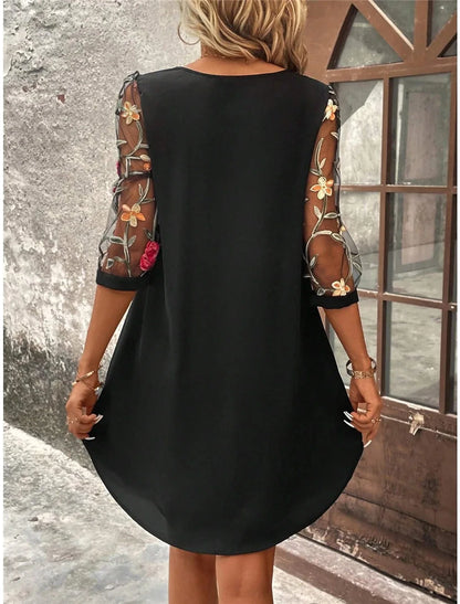 Embroidered Elegance Dress