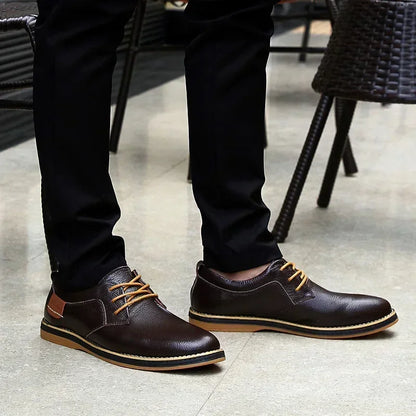 Men Oxfords Genuine Leather Dress Shoe