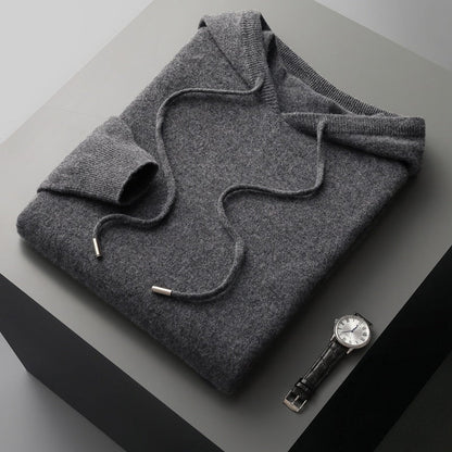 Men's Refined Hooded Knit Jumper