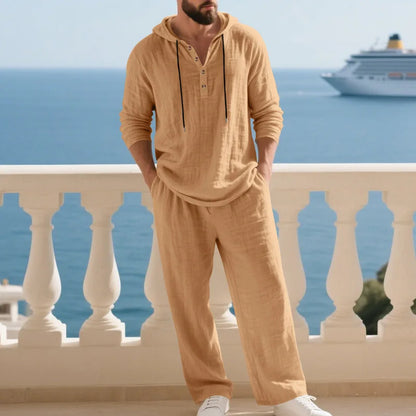 Men’s Hooded Linen Set