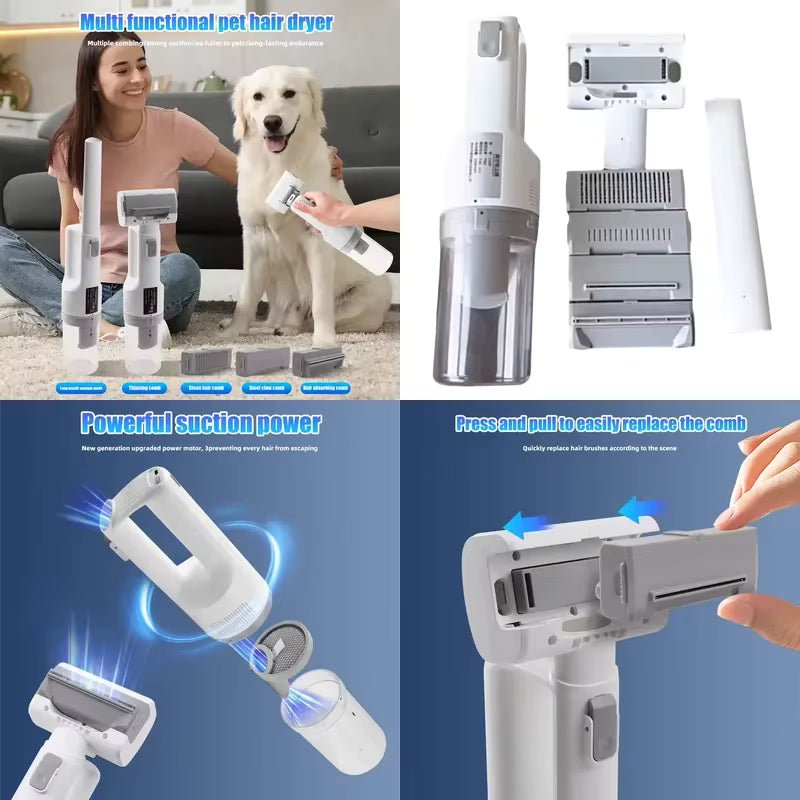 Pet Grooming Vacuum Set