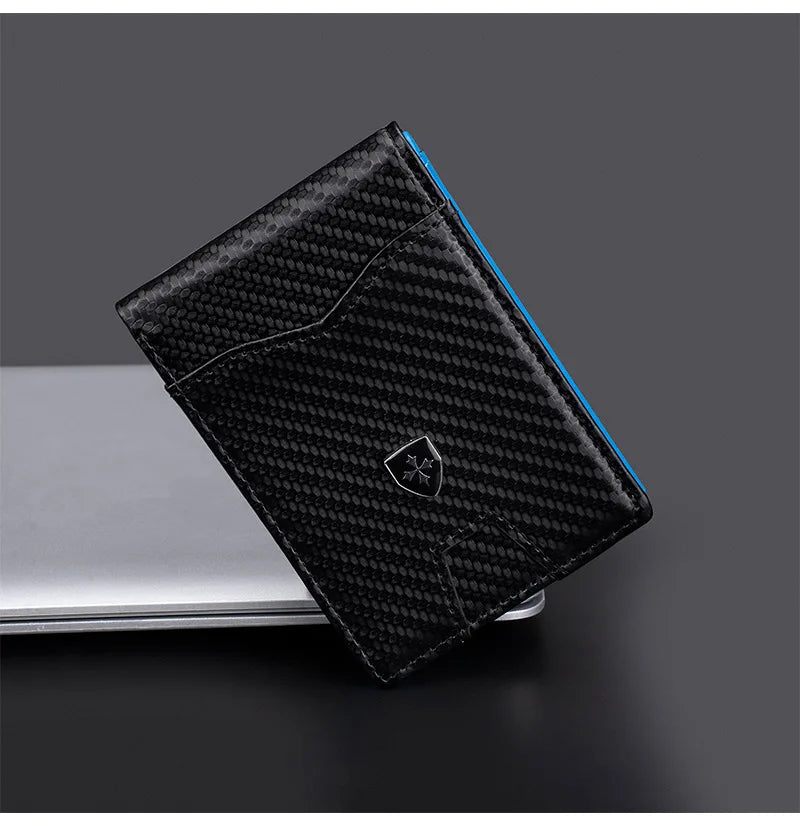 Men’s Minimalist RFID-Blocking Multi-Card Slim Wallet