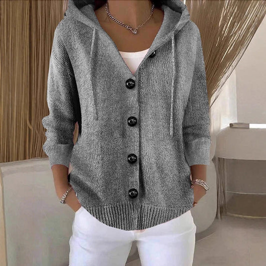 Women’s Solid Colour Long Sleeve Cardigan