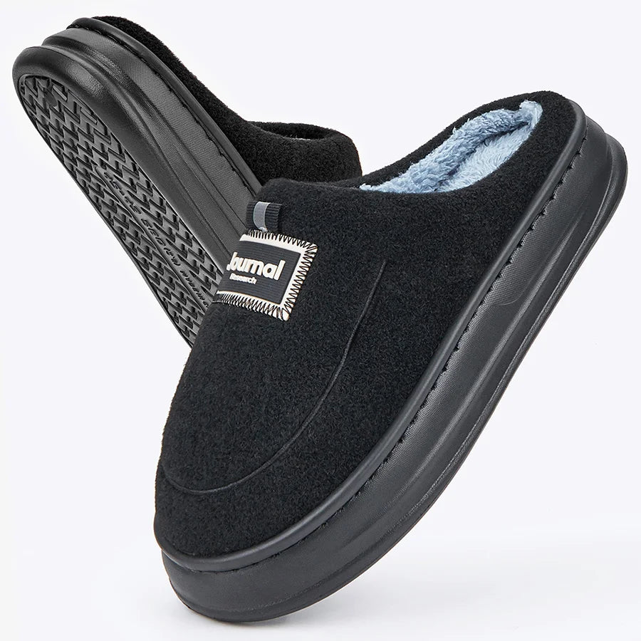Men's Memory Foam Fleece House Slippers