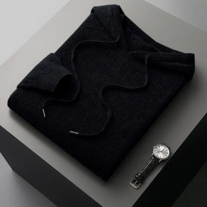 Men's Refined Hooded Knit Jumper