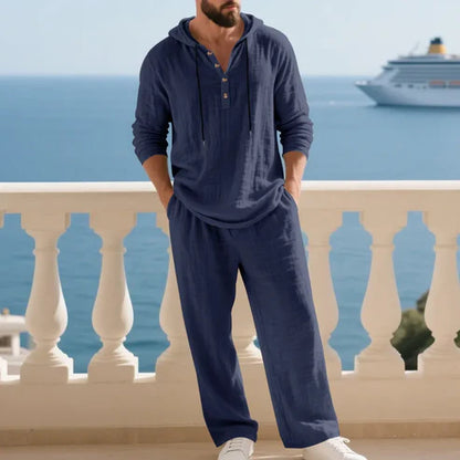 Men’s Hooded Linen Set
