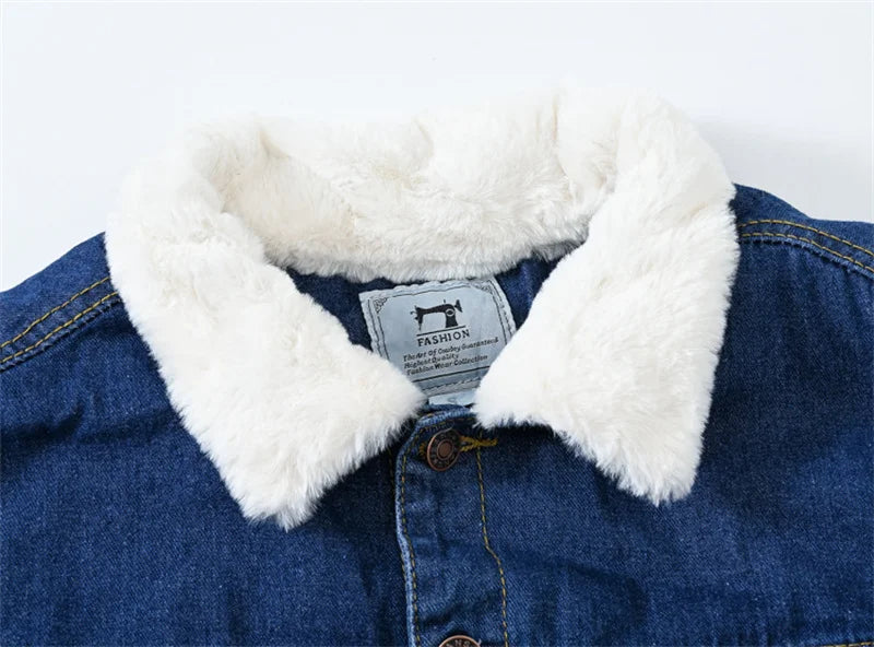 Women's Fleece-Lined Classic Denim Jacket