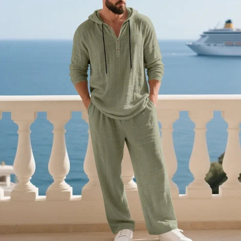 Men’s Hooded Linen Set