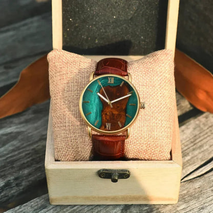 Men’s Wood and Resin Dial Watch