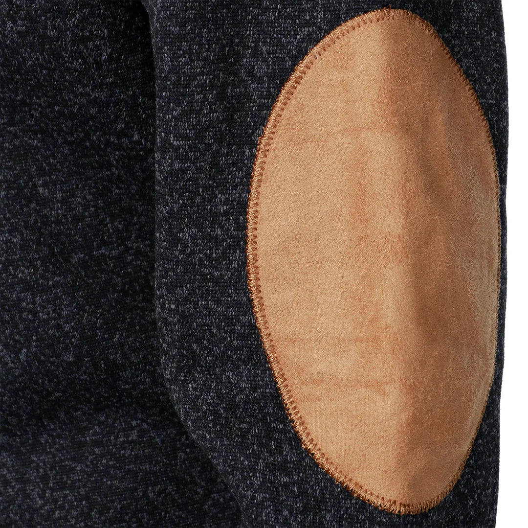 Modern Knit Button-Collar Sweater