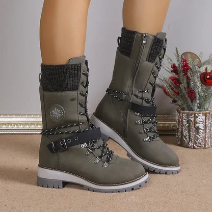 Warm cotton tall snow boots