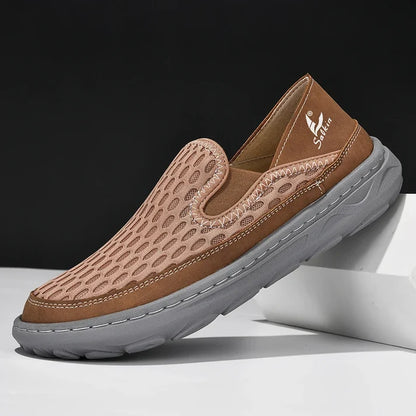 Men's Air Mesh Slip On Trainers
