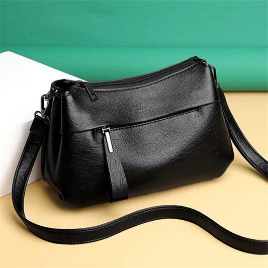 Women’s Natural Leather-look Everyday Shoulder Handbag