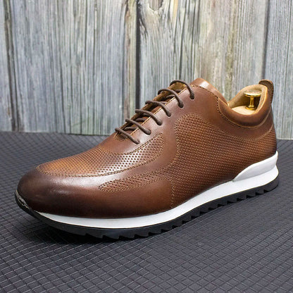 Men’s Italian-Leather Everyday Comfort Trainers