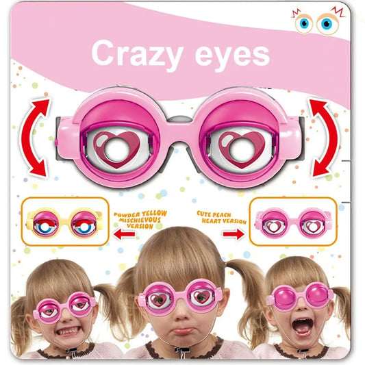 Funny Crazy Eyes Party Glasses Props