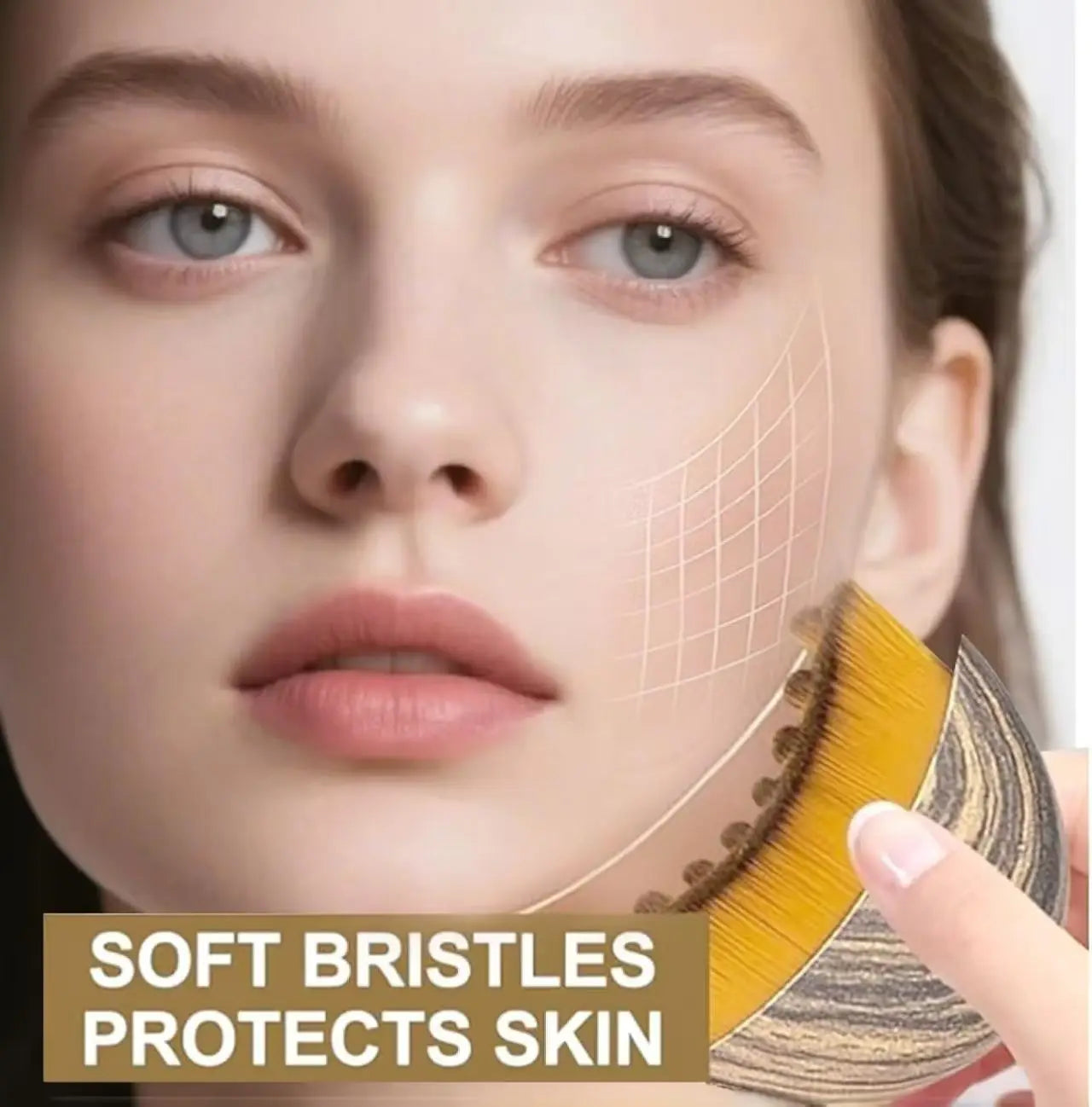 Ergonomic Face Sculpting Massage Brush