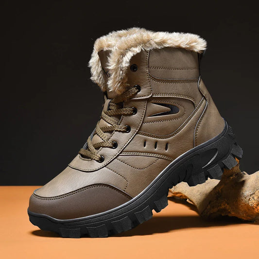 Men’s Waterproof Insulated Grip-Sole Winter Boots