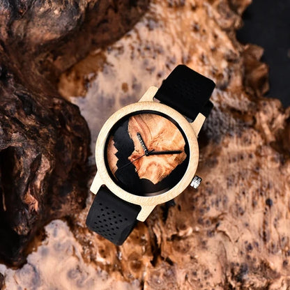 Men’s Wood and Resin Dial Watch