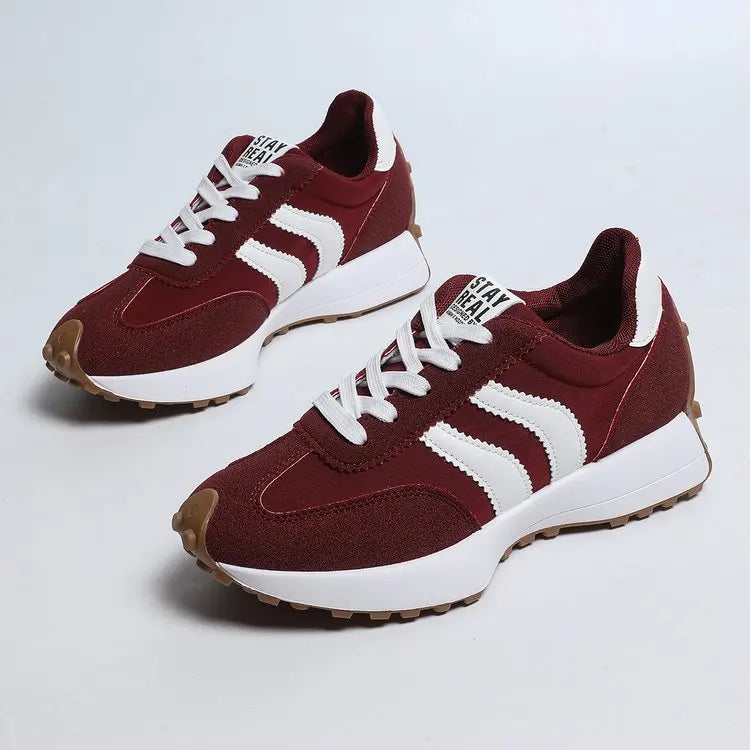 Women’s Lightweight Retro Stripe Comfort Trainers