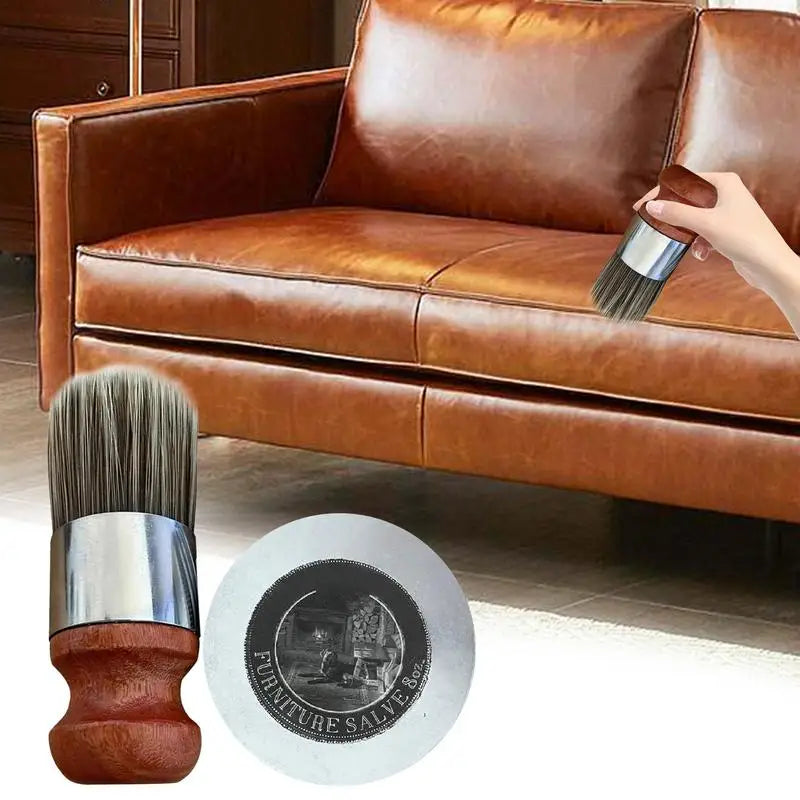 Leather-Look Repair Cream with Free Brushes