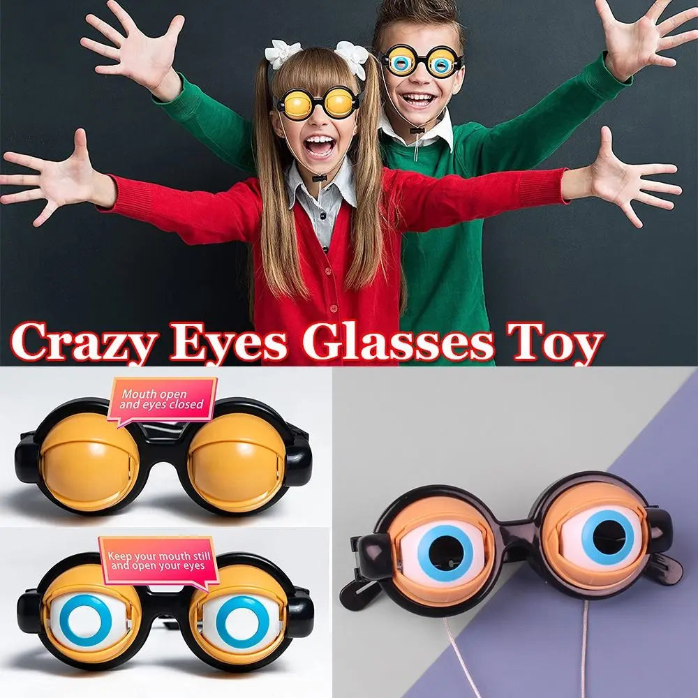 Funny Crazy Eyes Party Glasses Props