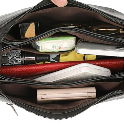 Women’s Natural Leather-look Everyday Shoulder Handbag